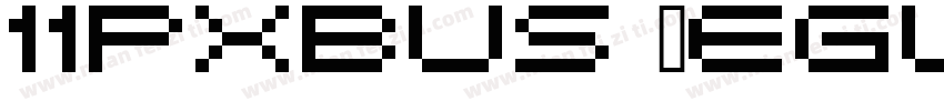 11pxbus Regular字体转换